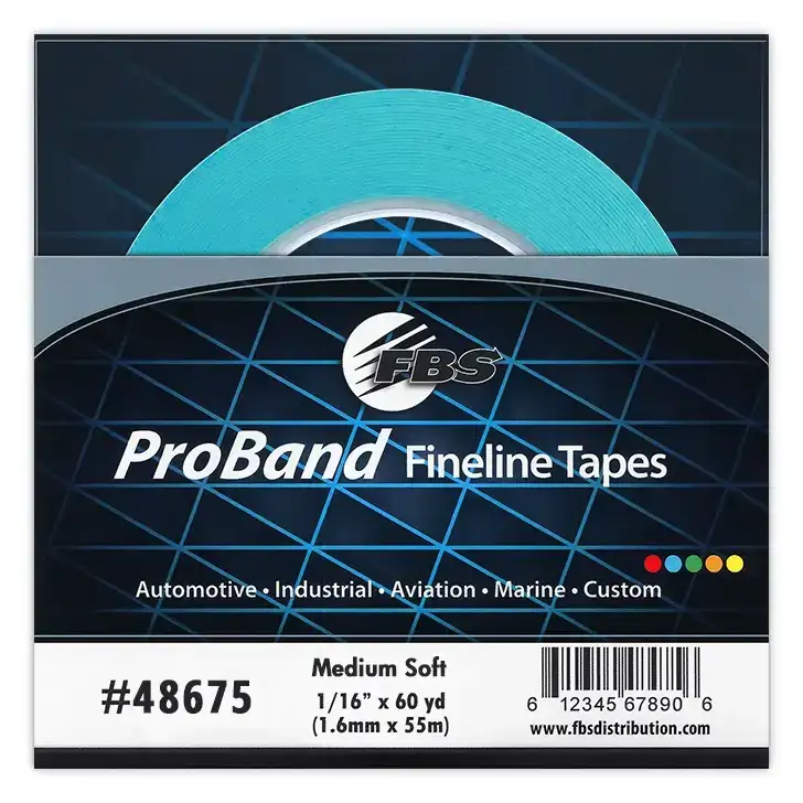 ＦＢＳProBrandFineline Medium Soft (ブルー) ５５ｍ巻き  プロバンドファインラインテープ シリーズ
