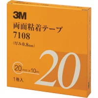 スリーエム 3M 7108 両面粘着テープ アクリルフォーム・アクリル系粘着剤 (厚さ0.8mm) ×10m巻き