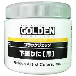 GOLDEN アクリリックス 23ブラックジェッソ 350mL