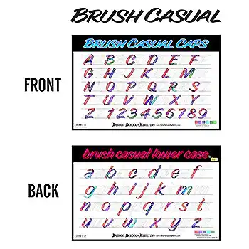 MackBrush マックブラシ Lettering Charts シリーズ の商品画像です
