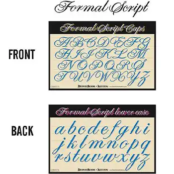 MackBrush マックブラシ Lettering Charts シリーズ