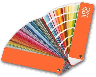 RAL E-2 色見本帖 短冊式 S420色+M70色 の商品画像です