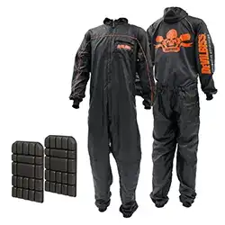 DeVILBISS デビルビス プレミアムカバーオール 帯電防止 防じん塗装服 制電性ペイントスーツ の商品画像です