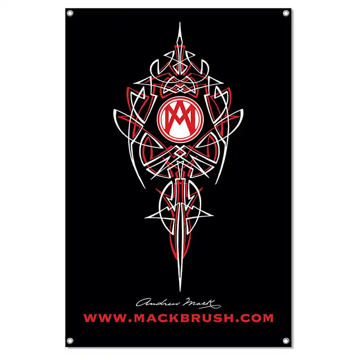 マックブラシ MackBrush BANNER2 Size 3x2inch 13oz Scrim Vinyl Banner の商品画像です