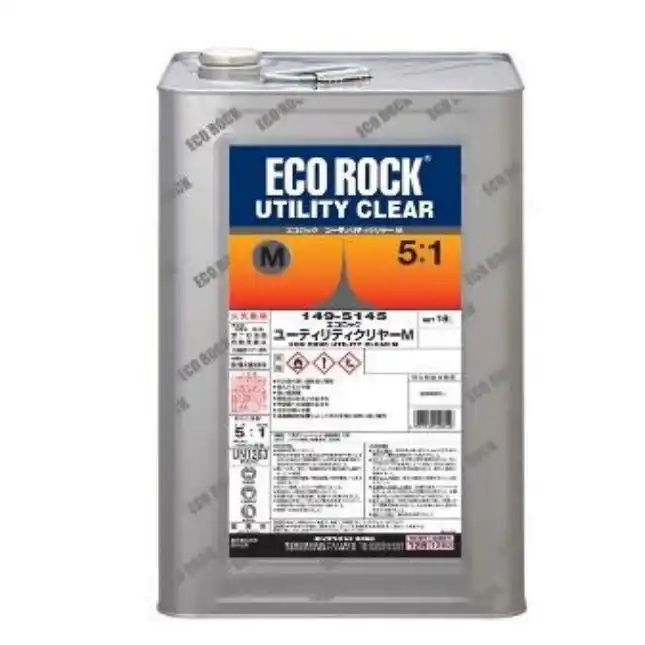 Rock ロックペイント 149-5145 エコロック ユーティリティクリヤーＭ 環境配慮型 5:1 クリヤー 容量16L の商品画像です