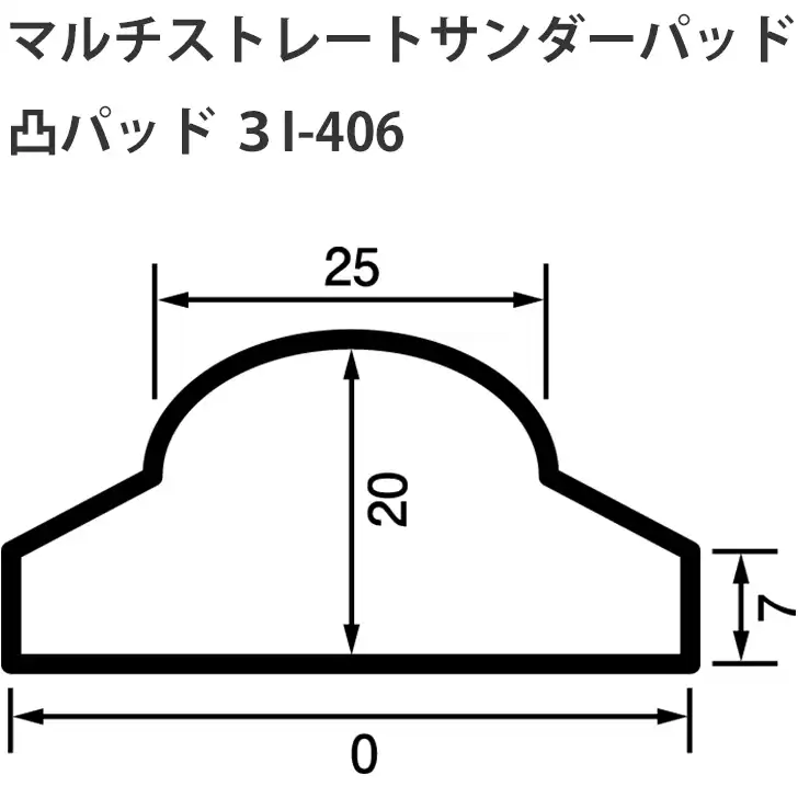 信濃機販 マルチストレートサンダーパッド の商品画像です