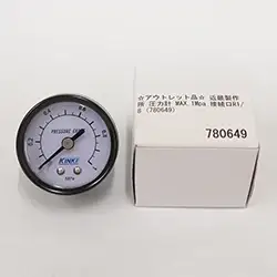 ☆アウトレット品☆ 近畿製作所 圧力計 MAX.1Mpa 接続口R1/8 (780649) の商品画像です