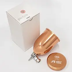 ☆アウトレット品☆ アネスト岩田 重力式アルミカップ 400mL 90th Anniv.ピンクゴールド色 の商品画像です