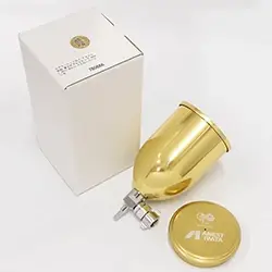 ☆アウトレット品☆ アネスト岩田 重力式アルミカップ 400mL 90th Anniv.イエローゴールド色 の商品画像です