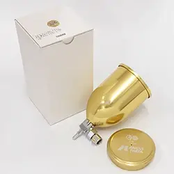 ☆アウトレット品☆ アネスト岩田 重力式アルミカップ 400mL 90th Anniv.イエローゴールド色 の商品画像です