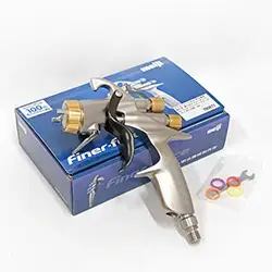 ☆アウトレット品☆ 明治機械製作所 重力式スプレーガン Finer force ファイナーフォース タイプB 口径1.6mm の商品画像です