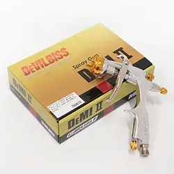 ☆アウトレット品☆ DeVILBISS デビルビス デミ2 重力式 スプレーガン 口径0.8mm DEMI2-DL8-08G の商品画像です