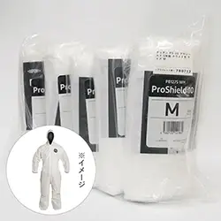 ☆アウトレット品☆ デュポン プロシールド PS-10 防護服 5枚組 ホワイト色 サイズ M の商品画像です