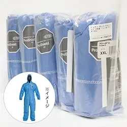 ☆アウトレット品☆ デュポン プロシールド PS-10 防護服 5枚組 ブルー色 サイズ XXL の商品画像です