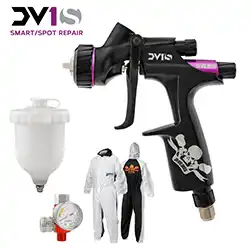 DeVILBISS デビルビス DV1 SMART SKULL LASER MARK  小型スプレーガン 限定特別セット 704532-JEX3