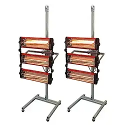 セール中! ケーイング オリジナルヒーター Cセット カーボン3灯 KRB600-3B3H ｘ2台組 の商品画像です