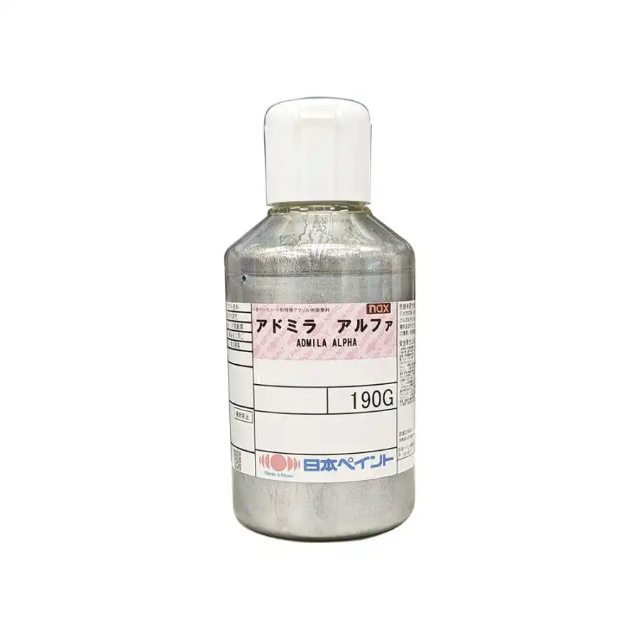 日本ペイント nax アドミラアルファ ミニボトル 原色 メタリックベース の商品画像です