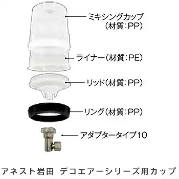 113028 アネスト岩田 食液スプレーガン用 ASSY170 リッド＆ライナー 9300 2970 