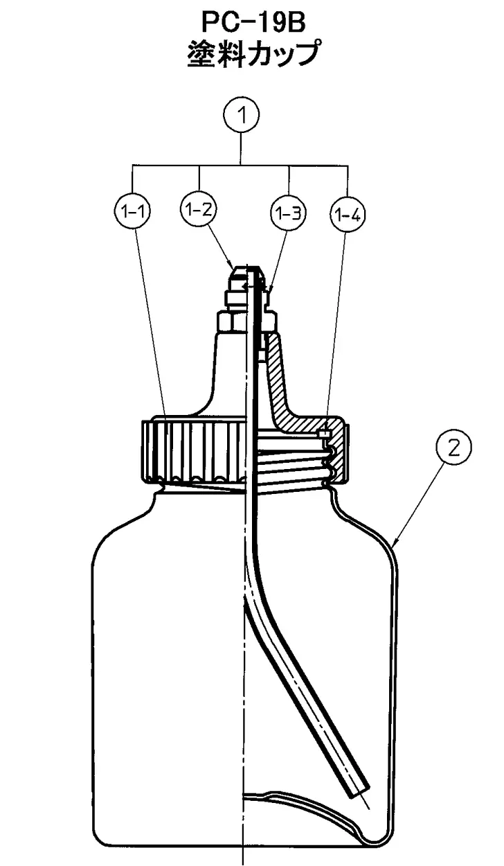 アネスト岩田 PC-19B 加圧式コンテナ 部品 の商品画像です