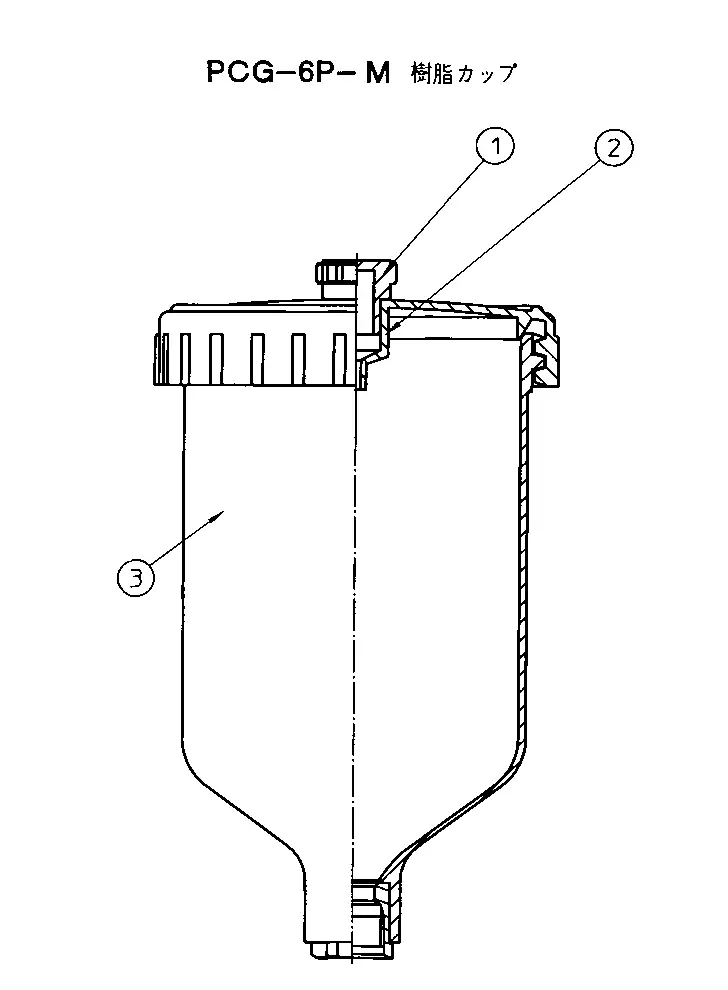 アネスト岩田 PCG-6P-M 重力式カップ 部品 の商品画像です
